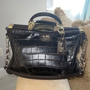 Best 25+ Deals for Coach Croc Embossed Leather Satchel | Poshmark